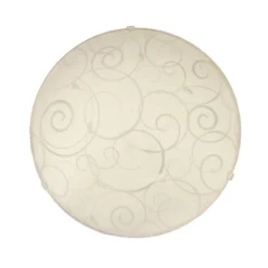 Flushmount Ceiling Light With Scroll Swirl Design White - Simple Designs -Floor Lamps Store GUEST 000e4ed8 ebe2 403b b376 7a5f7b7a3bc8