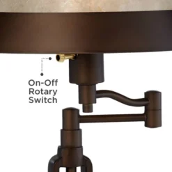 Franklin Iron Works Samuel Industrial Desk Lamps 21 1/4" High Set Of 2 Bronze Swing Arm With USB Charging Port Natural Mica Shade For Living Room Home 8 Franklin Iron Works Samuel Industrial Desk Lamps 21 1/4" High Set Of 2 Bronze Swing Arm With USB Charging Port Natural Mica Shade For Living Room Home -Floor Lamps Store GUEST 00cd84be 6476 4944 85d8 59724c1c540b