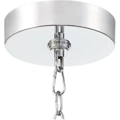 Vienna Full Spectrum Villette Chrome Chandelier 27 1/2" Wide Modern Cascade Crystal 6-Light LED Fixture For Dining Room Foyer Kitchen Island Entryway -Floor Lamps Store GUEST 044e15f7 bdd0 4a4b 9d8f 14784f0def69