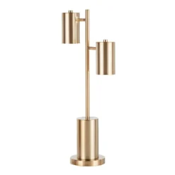 Cannes Contemporary/Glam Table Lamp With Metal Shade White (Includes LED Light Bulb) - LumiSource -Floor Lamps Store GUEST 04af6644 035b 46f6 8367 d9709842eedc