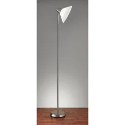 Swivel Torchiere Brushed Steel - Adesso -Floor Lamps Store GUEST 0548fdf0 15ce 4824 8315 fe60e4fcf5ae