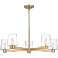 Possini Euro Design Satiny Gold Pendant Chandelier 27 1/4" Wide Modern Clear Glass Shades 5-Light Fixture For Dining Room House 9 Possini Euro Design Satiny Gold Pendant Chandelier 27 1/4" Wide Modern Clear Glass Shades 5-Light Fixture For Dining Room House -Floor Lamps Store GUEST 0a12ef60 a05f 4b14 b26d c11226a334c4