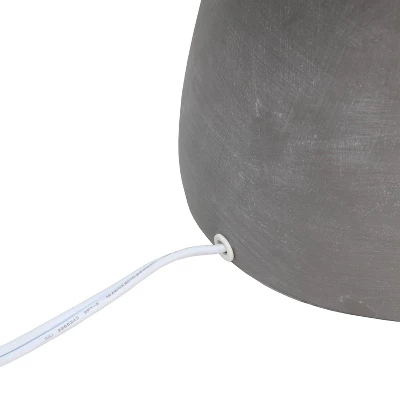 Round Concrete Table Lamp With Shade Black - Simple Designs 5 Round Concrete Table Lamp With Shade Black - Simple Designs - Image 5