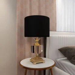 Crystal Table Lamp With Drum Shade Gold - Olivia & May 27 Crystal Table Lamp With Drum Shade Gold - Olivia & May -Floor Lamps Store GUEST 105bd525 980e 4922 b511 b81ed9106e1f