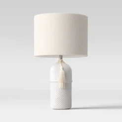 Large Assembled Ceramic Table Lamp White - Threshold™ -Floor Lamps Store GUEST 110180f4 8e56 42b0 95f4 39a5d92c8373