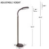 Hastings Home Natural Daylight Floor Lamp - 60", Dark Brown Woodgrain