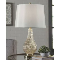Latoya Glass Table Lamp Champagne - Signature Design By Ashley