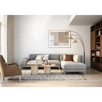 Braxton 3 Arm Arc Lamp Dark Bronze - Adesso 1 Braxton 3 Arm Arc Lamp Dark Bronze - Adesso