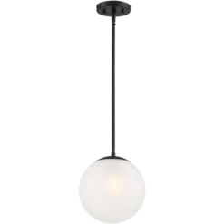 360 Lighting Ciana Black Mini Pendant 10" Wide Modern Orb Frosted Globe Glass Shade For Dining Room House Foyer Kitchen Island Entryway Bedroom Home 9 360 Lighting Ciana Black Mini Pendant 10" Wide Modern Orb Frosted Globe Glass Shade For Dining Room House Foyer Kitchen Island Entryway Bedroom Home -Floor Lamps Store GUEST 1c9d3c32 94d4 44e9 9445 cf1dd647479b