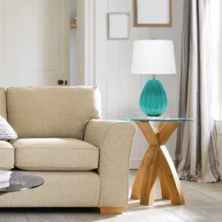 Pleated Table Lamp With Fabric Shade Teal - Lalia Home -Floor Lamps Store GUEST 1ca808c3 88c1 4344 adcb e423b381c8f7