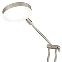 360 Lighting Xenos Modern Desk Lamp 20" High Satin Nickel With USB Charging Port LED Adjustable Arm White Head For Bedroom Living Room Bedside Reading -Floor Lamps Store GUEST 2130026e d555 4a98 9654 435fa5b07858