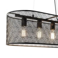 30" 4-Light Gianna Chandelier Black - River Of Goods -Floor Lamps Store GUEST 2159a650 07da 4904 8afd 02745962a7e8