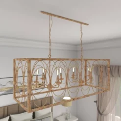 Vintage Metal Chandelier Gold - Olivia & May -Floor Lamps Store GUEST 250b17d4 8c3e 4734 9123 89e88ceb084a