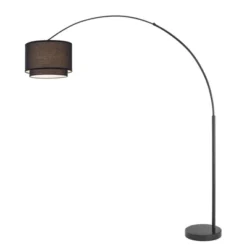 FC Design Modern 81" Tall Standing Adjustable Arched Floor Lamp With Double Drum Shade And Marble Base 18 FC Design Modern 81" Tall Standing Adjustable Arched Floor Lamp With Double Drum Shade And Marble Base -Floor Lamps Store GUEST 28822f91 0459 4bca a77d 689e70abd7e2