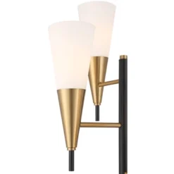 Possini Euro Design Quatro Mid Century Modern Tree Floor Lamp 71" Tall Black Gold Metal 4 Light Frosted Glass Cone Shade For Living Room Bedroom House 11 Possini Euro Design Quatro Mid Century Modern Tree Floor Lamp 71" Tall Black Gold Metal 4 Light Frosted Glass Cone Shade For Living Room Bedroom House -Floor Lamps Store GUEST 2b74941b 60aa 4a94 b028 4f70395f3b39