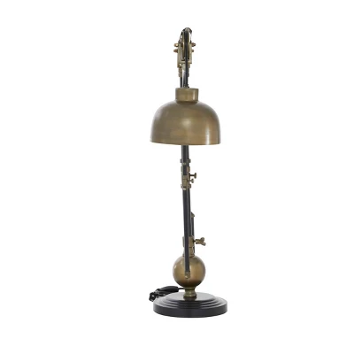 Industrial Metal Table Lamp Black - Olivia & May 6 Industrial Metal Table Lamp Black - Olivia & May - Image 6