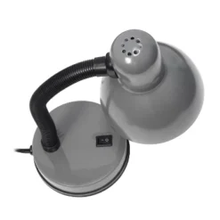 14.25" Traditional Fundamental Metal Desk Task Lamp And Bowl Shaped Shade With Flexi Gooseneck Gray - Creekwood Home -Floor Lamps Store GUEST 30737a20 51ef 41f5 8002 631da44a7d10