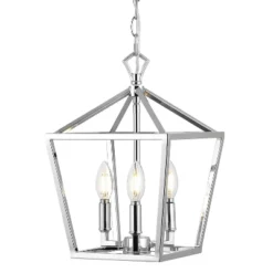 10" 3-Light Ojai Iron Classic Modern Lantern LED Pendant - JONATHAN Y -Floor Lamps Store GUEST 332ae216 1d47 464a 8e4f f336f00a97c2