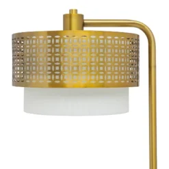 65.25" Ximena Drum Shade Floor Lamp Gold - River Of Goods -Floor Lamps Store GUEST 33d6df76 999b 4d29 8a69 2d7133f3556d