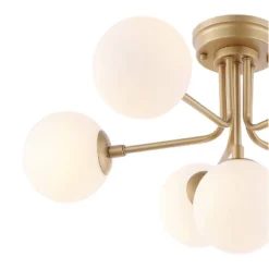 24" LED 6-Light Olivier Parisian Globe Industrial Iron Bistro Pendant Gold - JONATHAN Y 7 24" LED 6-Light Olivier Parisian Globe Industrial Iron Bistro Pendant Gold - JONATHAN Y -Floor Lamps Store GUEST 33ef6dc8 effe 4c5c ab4f 0d8a09b52734