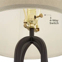 360 Lighting Marcel Modern Table Lamps Set Of 2 With Square Risers 24 1/4" High LED Nightlight USB Charging Port Black Natural Shade For Bedroom Desk 9 360 Lighting Marcel Modern Table Lamps Set Of 2 With Square Risers 24 1/4" High LED Nightlight USB Charging Port Black Natural Shade For Bedroom Desk -Floor Lamps Store GUEST 35851e51 5193 415d 90d2 e8d343708ea5