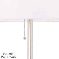 360 Lighting Caper Modern Floor Lamp With Tray Table 60 1/2" Tall Brushed Nickel USB And AC Power Outlet Off White Fabric Drum Shade For Living Room 12 360 Lighting Caper Modern Floor Lamp With Tray Table 60 1/2" Tall Brushed Nickel USB And AC Power Outlet Off White Fabric Drum Shade For Living Room -Floor Lamps Store GUEST 39252900 2aee 4822 a8bb d88171e5794d