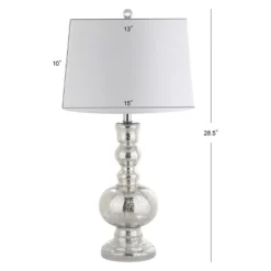 28.5" Genie Glass Table Lamp Set Of 2 Silver (Includes LED Light Bulb) - JONATHAN Y 5 28.5" Genie Glass Table Lamp Set Of 2 Silver (Includes LED Light Bulb) - JONATHAN Y -Floor Lamps Store GUEST 3ae7b17b 27a2 4deb b889 e628ee289193