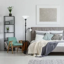 2 Light Restoration Mother Daughter Floor Lamp With Marble Glass Bronze - Elegant Designs -Floor Lamps Store GUEST 3b21cfb4 7dd5 4319 88d6 d5d448e61df3