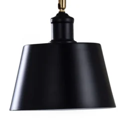 Gemma Contemporary Steel/Marble Base Desk Lamp With Shade Gold/Black - StyleCraft