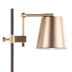 25-29" Metric Table Lamp Antique Brass/White - LumiSource -Floor Lamps Store GUEST 41e31fdf f5a2 49b6 8403 b35f72eb61eb