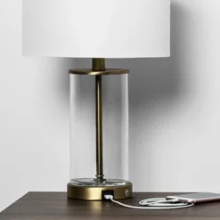 Fillable Accent With USB Table Lamp Brass - Threshold™ -Floor Lamps Store GUEST 4230aee3 786a 4bde a46a 8ba460f4ad48