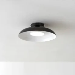 1-Light LED Integrated Matte Black Flush Mount Ceiling Light - Globe Electric -Floor Lamps Store GUEST 45038d43 012a 4e57 9f32 5d6c9116f2e4