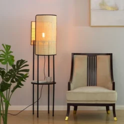 Vidalite - Mazal - Wicker Floor Lamp -Floor Lamps Store GUEST 474a44ba 60e7 4a72 a856 dba30b4fc0d0