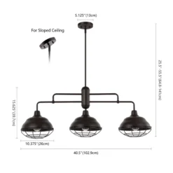 Light Levi Industrial Farmhouse Iron Linear LED Pendant Oil Rubbed Bronze - JONATHAN Y -Floor Lamps Store GUEST 494d1004 32b6 4b79 819c 76d0b26a6719