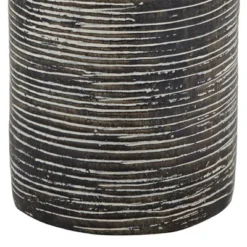 360 Lighting 24" High Mid Century Modern Farmhouse Rustic Table Lamps Set Of 2 Black Finish Oatmeal Shade Living Room Bedroom Bedside Nightstand House -Floor Lamps Store GUEST 4dd2d810 6a4d 41eb a856 e191fb375f0e