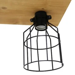 4-Light Wood Beam Pendant Brown - Lalia Home -Floor Lamps Store GUEST 4e363262 0861 470c a08c ae38022e18dc