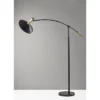 Bradley Arc Lamp With Smart Switch Black (Includes LED Light Bulb) - Adesso