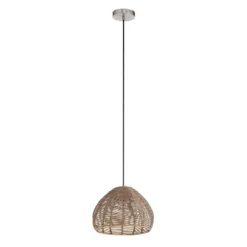 12.75" 1-Light Gloriana Pendant Rattan Brown - River Of Goods -Floor Lamps Store GUEST 4f9bf40c b7d0 4b87 8ae3 2f618f60eb94