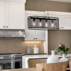 30" 4-Light Gianna Chandelier Black - River Of Goods -Floor Lamps Store GUEST 551b4416 be24 4196 879f e57d6527a85a