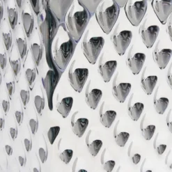 11.81" Tall Petite Hammered Square Bedside Table Desk Lamp With White Fabric Shade Silver - Simple Designs -Floor Lamps Store GUEST 57ea87ba b2b4 4b6b b65d 285d83f29ecc