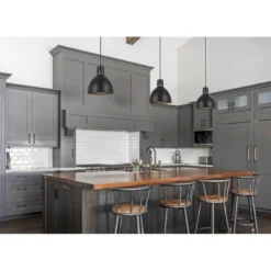 10.75" X 10" Metal Webster Pendant Dark Bronze - Cal Lighting