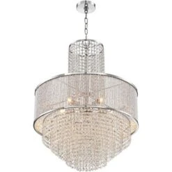 Vienna Full Spectrum Pioggia Chrome Pendant Chandelier 23 1/2" Wide Modern Crystal 5-Light Fixture For Dining Room House Foyer Kitchen Island Entryway 10 Vienna Full Spectrum Pioggia Chrome Pendant Chandelier 23 1/2" Wide Modern Crystal 5-Light Fixture For Dining Room House Foyer Kitchen Island Entryway -Floor Lamps Store GUEST 5bbea872 6b51 4d10 a91b 1744b551ad9d