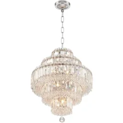 Vienna Full Spectrum Magnificence Chrome Chandelier 18 1/2" Wide Modern Faceted Crystal Glass 18-Light LED Fixture For Dining Room Home Kitchen Island -Floor Lamps Store GUEST 618e0001 f3f8 4ca0 939b 8c658e8580cf