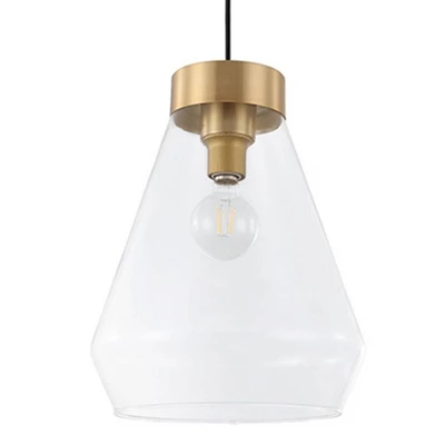 1-Light Montey Globe Pendant With Shade Brushed Gold - EGLO 1 1-Light Montey Globe Pendant With Shade Brushed Gold - EGLO