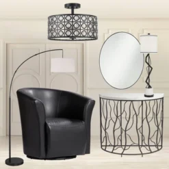 360 Lighting Cora Modern Arc Floor Lamp Standing 72" Tall Black Metal White Linen Drum Shade Decor For Living Room Reading Bedroom Office House Home 15 360 Lighting Cora Modern Arc Floor Lamp Standing 72" Tall Black Metal White Linen Drum Shade Decor For Living Room Reading Bedroom Office House Home -Floor Lamps Store GUEST 6b35bfa9 2b9b 4e8a 810c cada5a541486