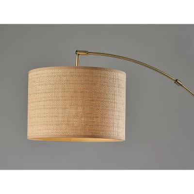 Bowery Arc Floor Lamp Antique Brass - Adesso 1 Bowery Arc Floor Lamp Antique Brass - Adesso