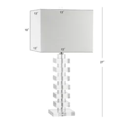 28" Crystal June Table Lamp (Includes LED Light Bulb) Clear - JONATHAN Y -Floor Lamps Store GUEST 72ccd08b 3871 4e8b 8574 6019c15c02d9