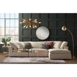 Possini Euro Design Hemingson Gold Large Chandelier 33" Wide Modern Sputnik 12-Light LED Fixture For Dining Room House Foyer Kitchen Island Entryway -Floor Lamps Store GUEST 73b694a8 0a46 4c39 8888 bacef461e3d6