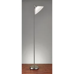 Swivel Torchiere Brushed Steel - Adesso -Floor Lamps Store GUEST 7b97c918 fd7e 4ee5 8b0e 48fbc499167f