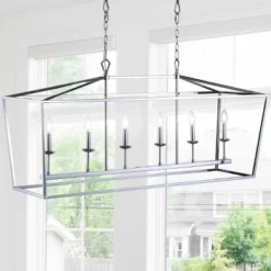 49" LED Metal Pagoda Linear Lantern Pendant - Jonathan Y 9 49" LED Metal Pagoda Linear Lantern Pendant - Jonathan Y -Floor Lamps Store GUEST 7d6da801 899e 420e bb4a 0051e77fd70f